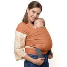 Boba Baby Wrap Carrier – Original Baby Sling Carrier for Newborns (7–35 lbs), Soft, Secure, Hands-Free & Ergonomic, Ideal for Comfortable Bonding