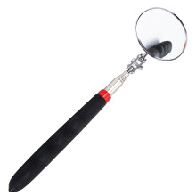 Gyxcelc Automotive Telescopic Inspection Mirror Round Handle Mechanics Mirror Tool Stainless Steel Universal Folding Telescopic Round Mirror for Mech
