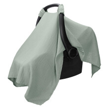 Comfy Cubs Muslin Cotton Baby Car Seat Cover - Soft, Breathable and Lightweight Infant Car Seat Cover - Designed in the US