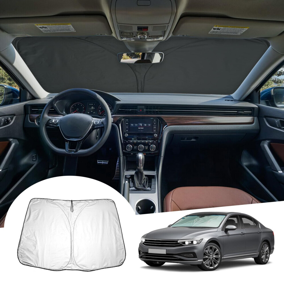 Gafat Compatible With Vw Passat B8 Variant Gte Alltrack 2016-2023 Sunshades, Sun Protection Rear Windscreen Inside, Parasol Sun Visor, Cooling 5051226478055