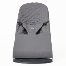 Baby Hammock Cover belltop Cover Compatible with BabyBjörn Balance Hammock, Soft & Bliss Baby Rocker Seat: Hypoallergenic, Ergonomic Fit (Light Grey)