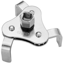 EFFEKTWERK - Universal Oil Filter Removal Wrench with Square Socket - Two Way, 3 Leg Gripper Tool - 64mm to 116mm Adjustable Claw - Heavy Duty Filter