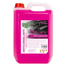 Motorkit MTK Pink Antifreeze Coolant 5 L, –4C, Ready to Use, 10%, 100% Pure Ethylene Glycol, Engine Protection Against Freezing and Overheating