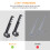 Aieve 30 Pack Gutter Brush Clips, Leaf Guard Fixing Clips Hook for Hanging Outdoor String Lights, Keeps Gutter Brush in Place 5