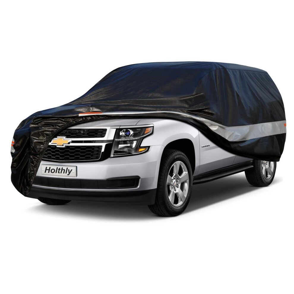 Holthly 10 Layers Car Cover Waterproof All Weather For Large Suv,100% Waterproof Outdoor Car Covers Rain Snow Uv Dust Protection. Custom Fit For 5051226475269