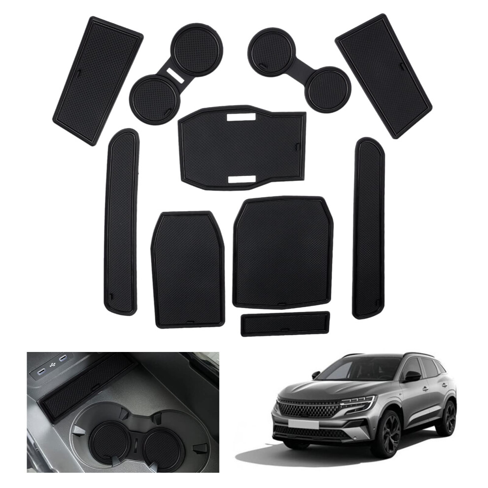 Gafat Compatible With Renault Austral/Espace 6 Vi 2025 2026-2023 Non-Slip Mats, Austral Accessories Esprit Alpine E-Tech Hybrid Rubber Mats For 5051226465925