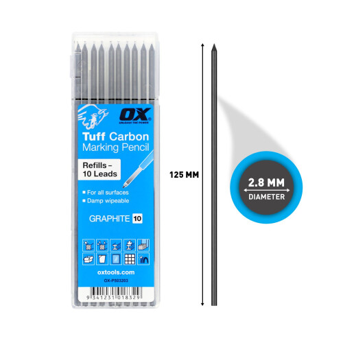 OX Tuff Carbon - Graphite Lead (10pk) 1