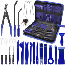 Yoolly 38Pcs Car Trim Removal Tool Kit,Car Panel Door Audio Radio Stereo Removal Tools, Stereo Radio Removal Keys