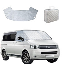 luolety Windscreen Cover for VW T5, Front Windscreen Wrap Cover Windshield Thermal Cover Snow Cover Waterproof Dustproof Sun UV Snow Ice Frost Guard