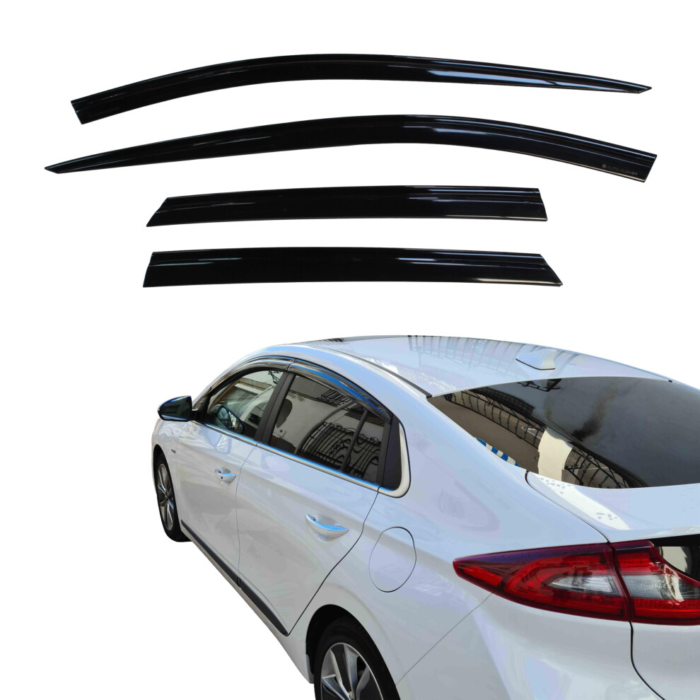 Auto Clover Wind Deflectors Set For Hyundai Ioniq 2016+ (4 Pieces) 5051226486906