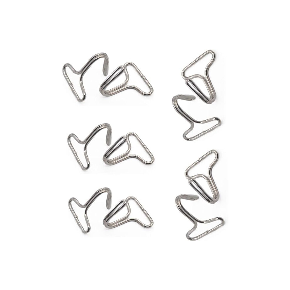 10Pcs Hook Ring Bundle Strap Car Seat Cushion Hook For Ribbon Loop Belt Hanger Clip Style B Nickel,Fasteners Silver Pchnfei