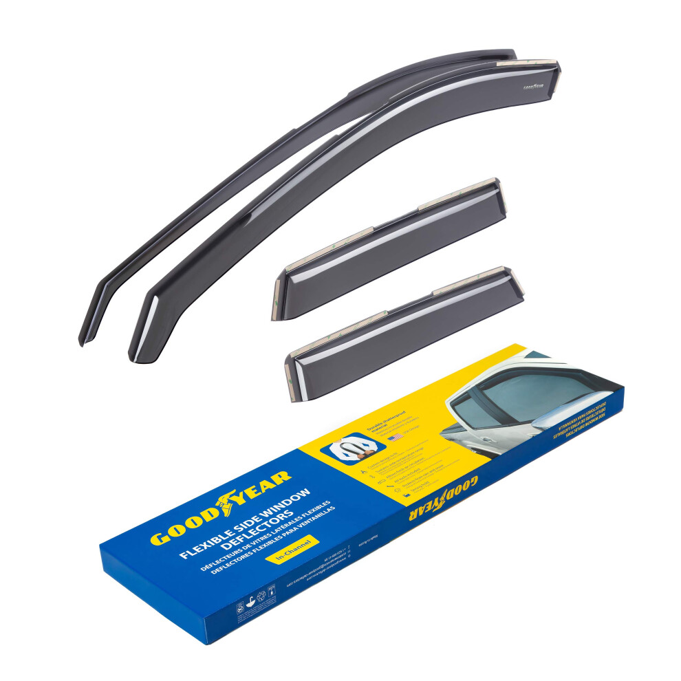 Goodyear In-Channel Wind Deflectors For/Compatible With Mazda Cx-5 2017-2025 (Ii) Kf - Car Accessories - Rain Deflectors 5051226488146