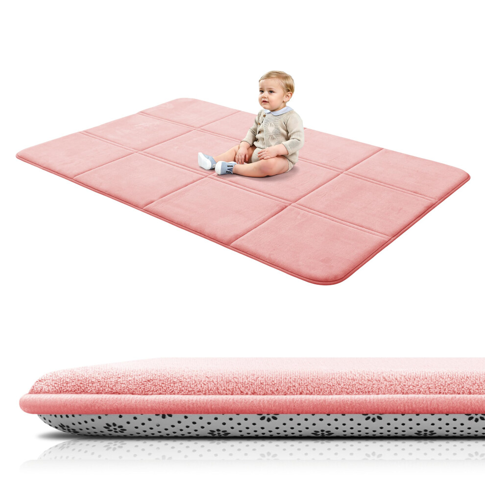 Bybyme 3Cm Thick Baby Play Mat For Floor, 120 * 180Cm Foldable Playpen Mat With Non-Slip Backing For Infant, Kids And Toddler Crawling