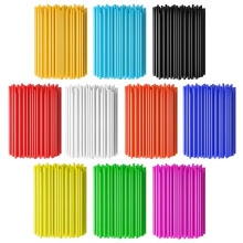 Spoke Covers Spoke Skins,PSLER 72pcs Wheel Rim Trim Wrap Reusable Protector Covers for Wheelchair Mountain Motorbike - 11 Mixed Colors Spoke Covers