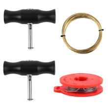 Zxglxinyao Car Windshield Removal Tools: 2 Pcs Windscreen Removal Tool Handles & 2 Roll Windscreen Window Glass Cutting Wires(20 M + 10 M)