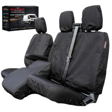 Ford Transit Van Mk8 & Ford Transit Tipper Compatible Front Seat Covers - Heavy Duty - Waterproof - Tailored Fit