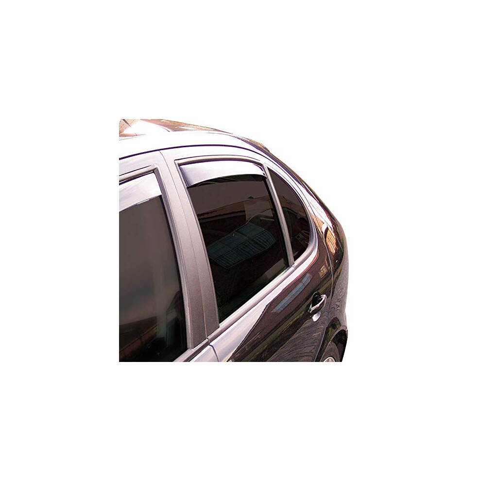 Climair Window Visors Master (Rear) Compatible With Opel Grandland X 2017-, Dark/Black 5051226468650