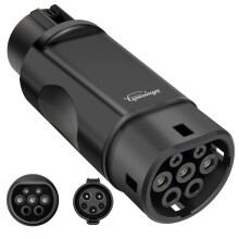 GUWIEYG Type 1 to Type 2 Adapter, Fit for Type2 EVs, EV Charging