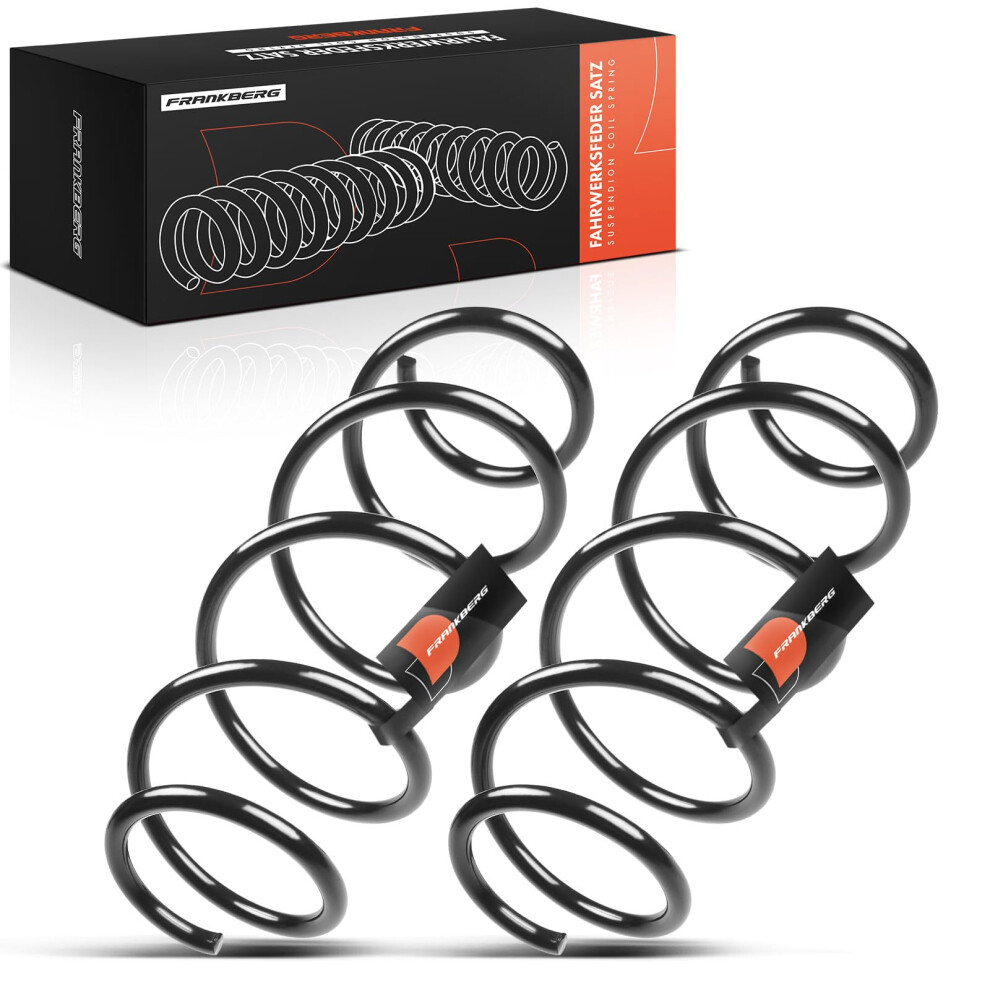 Frankberg 2X Coil Spring Front Axle Compatible With Grande Punto 199 1.2L 1.4L 2005-2012 Punto Evo 199 1.4L 2009-2012 Replace# 51812160 5051226490972