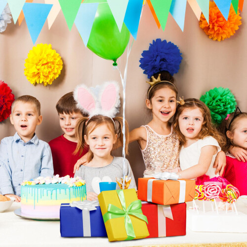 NEBURORA 120 Sheets Multicolor Tissue Wrapping Paper 10 Colors Tissue 1