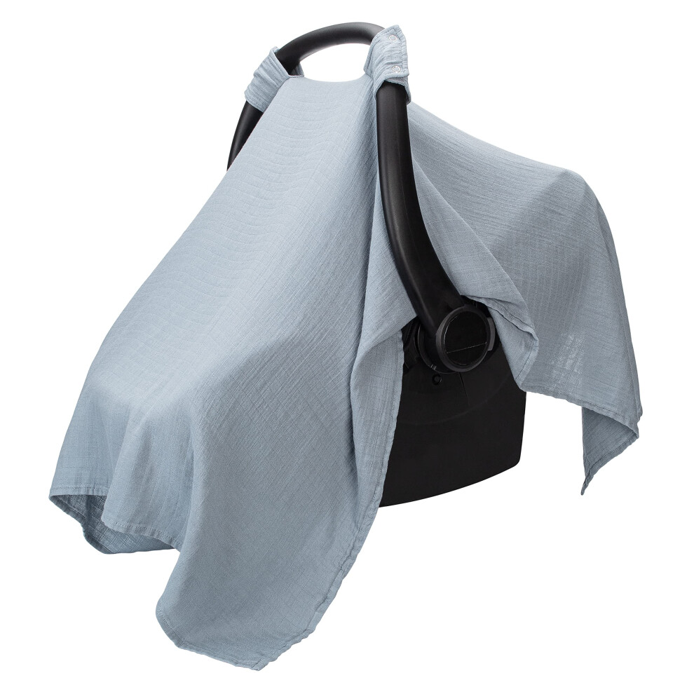 Muslin Cotton Baby Car Seat Cover - Soft, Breathable And Lightweight Infant Car Seat Cover - Designed In The Us Comfy Cubs