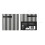 Servietten Stripes Black/White, 33 x 33 cm, 20 pcs. 3
