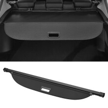 Motoforti Car Trunk Retractable Cargo Cover for Toyota Prius 2010-2015 Rear Trunk Parcel Shelf Luggage Security Shield Shade, Canvas, Gloss Black