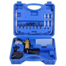 DAYUAN Vacuum Pump Brake Pump Tester Set Vacuum Gauge and Brake Bleeder Kit for Car with Adapters Housing Metal Handle