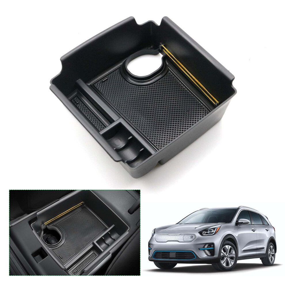 Gafat Compatible With 2019-2021 Kia Niro Ev E-Niro Centre Console Storage Box, E-Niro 2020 Armrest Organiser Tray Glove Box 5051226489938