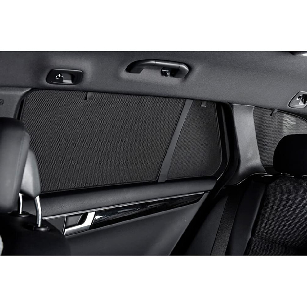 Set Car Shades (Rear Side Doors) Compatible With Renault Kadjar 2015-2022 (2-Pieces) Custom-Fit Sunshades For Cars 5051226477850
