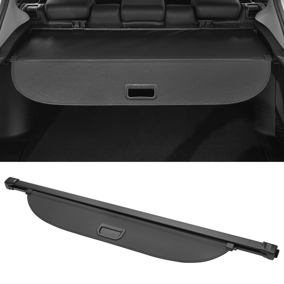 Motoforti Retractable Cargo Cover For Mitsubishi Eclipse Cross 2018-2024 Rear Trunk Parcel Shelf Luggage Security Shield Shade, Canvas Black 5051226469473