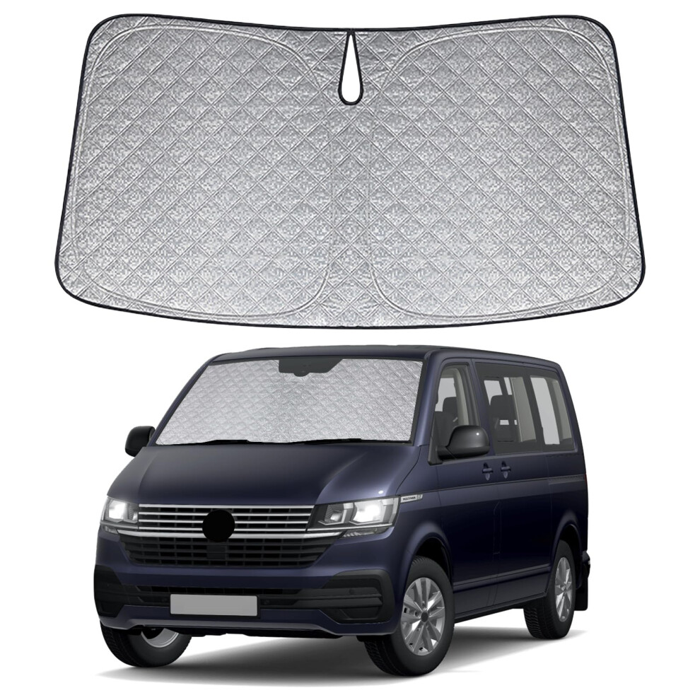 Sun Shade For Windshield Replacement For Vw T6/T6.1 2015-2024, Car Windscreen Protective Sunshade Maximum Coverage To Block Uv/Sun Heat Rays 5051226478284