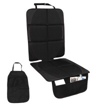 Car Seat Protector, Waterproof Non-Slip Vehicle Protective Cover with Anti-Kick Pad
