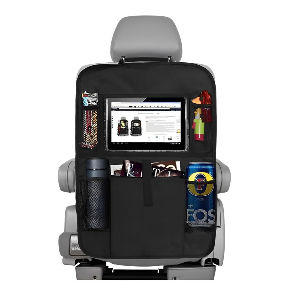 2 Piece Car Seat Protector, Backrest Protector Kids With Tablet Compartment Zliger
