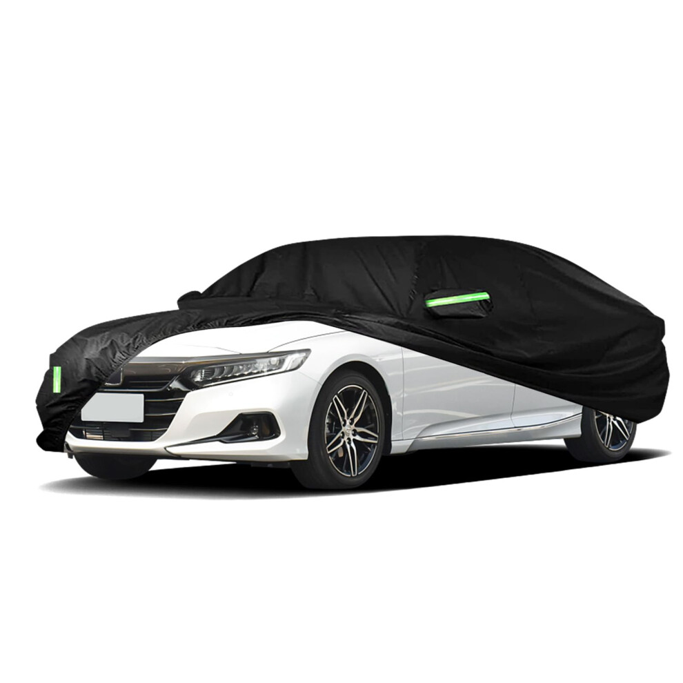 Car Cover Custom Fit For Honda Accord Sedan/Coupe (2001-2023)Ï¼All Weather 240T Windproof Car Covers With Windproof Strap And Driver Door Zipper,Sun 5051226475542