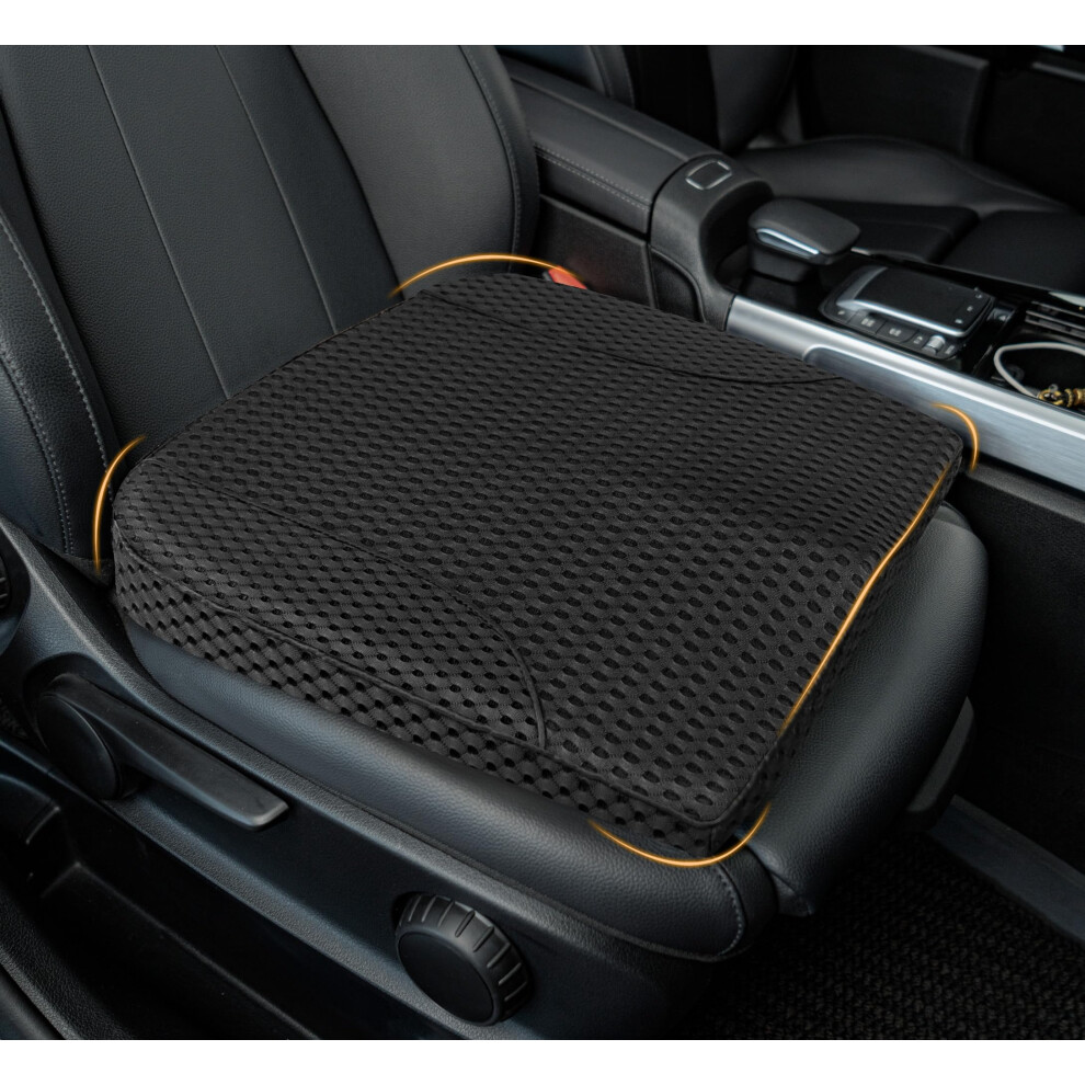 Kingphenix Premium Car Seat Cushion, Memory Foam Driver Seat Cushion To Improve Driving View- Coccyx & Lower Back Pain Relief - Seat Cushion For Car 5051226469954