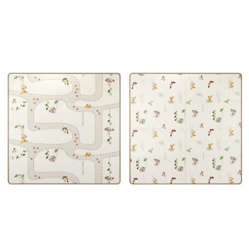 Tiny Love Tiny Love XL Foldable Foam Play Mat, Baby Playmat, 0+ Months, Double