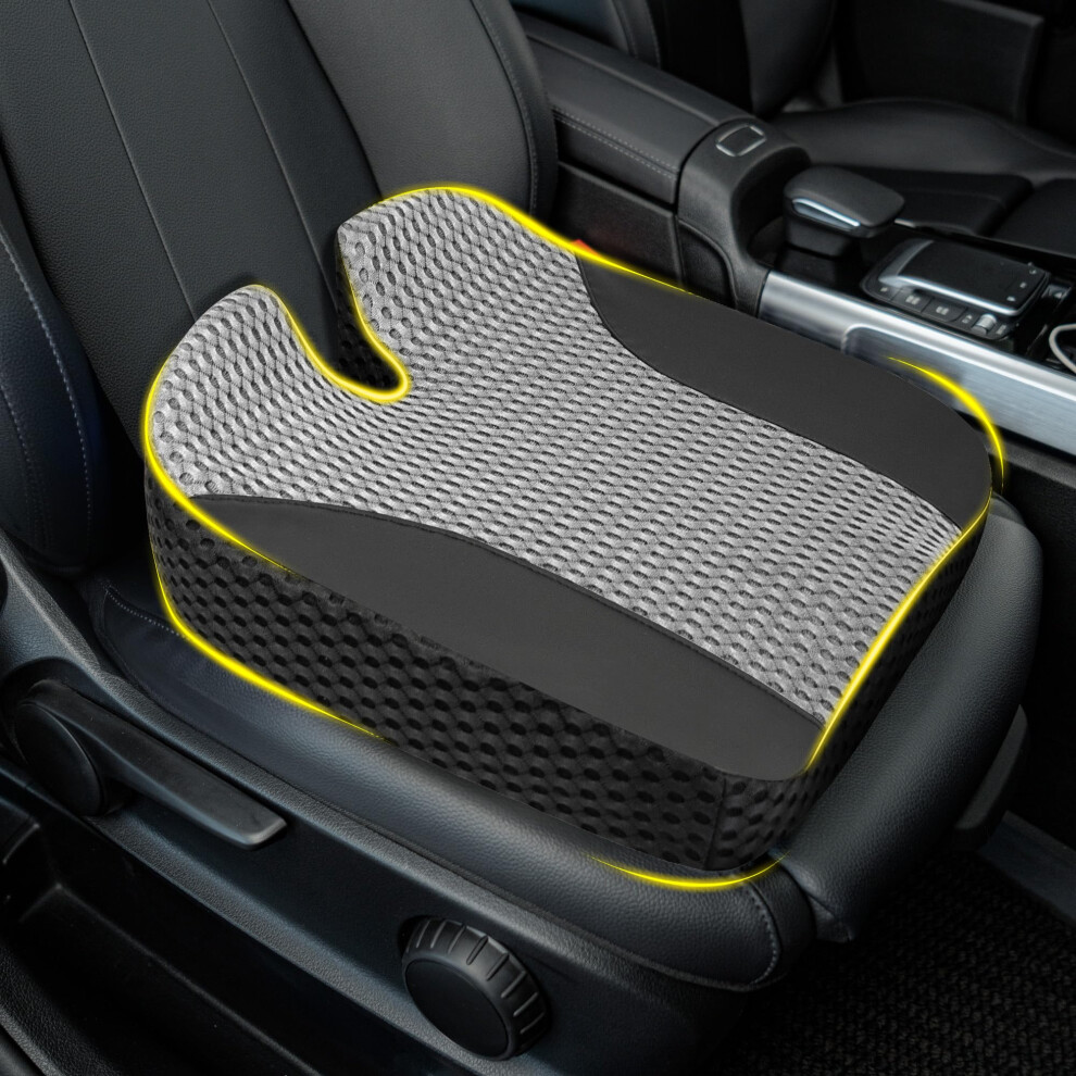 Lofty Aim Car Seat Cushion: Comfortable Memory Foam Seat Pillow For Driving, Sciatica-Back Pain Relief, Cushion For Car-Truck, Office, Wheelchair 5051226469961