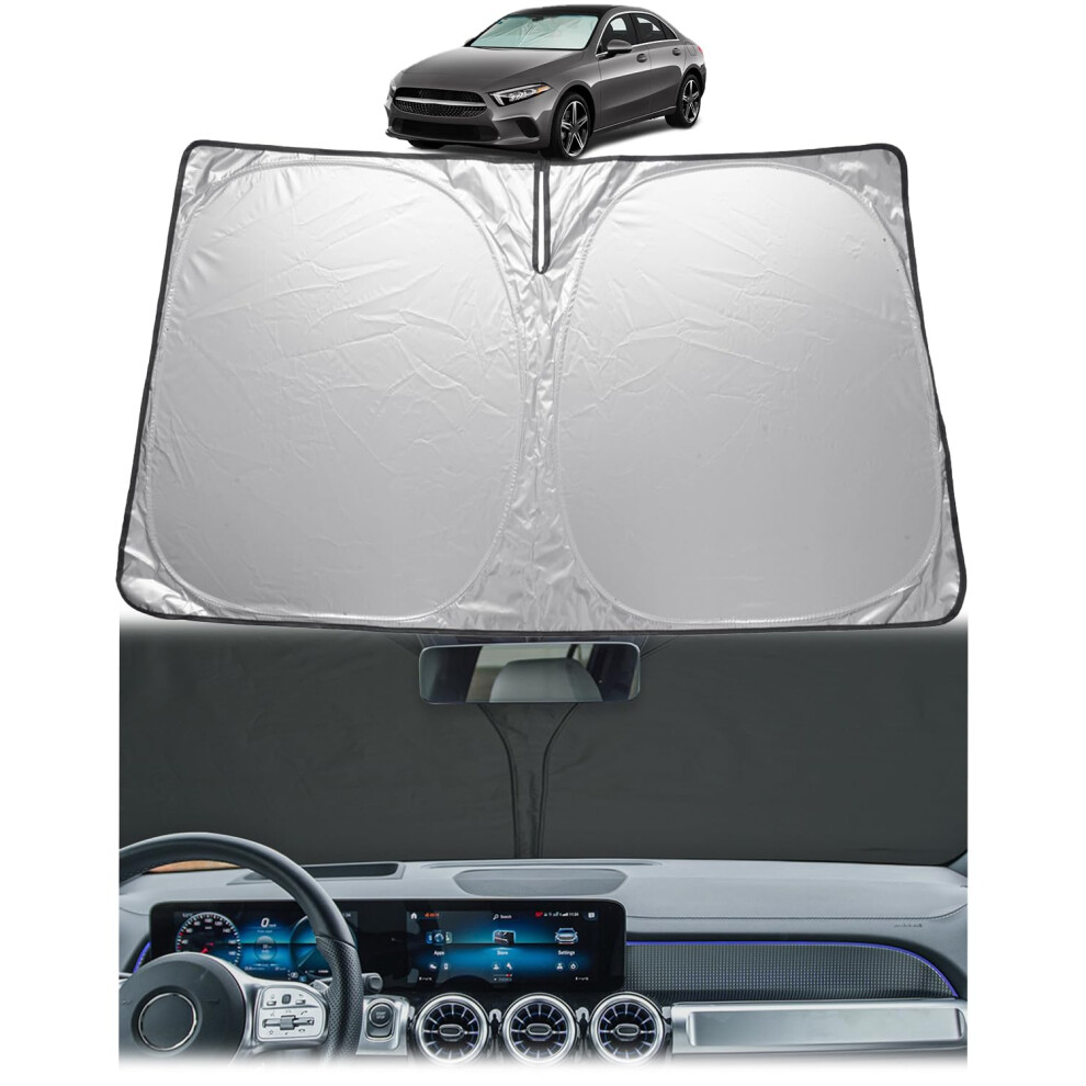 Gafat Compatible With Mercedes Benz A-Class W177 2018-2025 / Gla X156 2013-2019 Sun Protection Front Windscreen Inside, Windscreen Parasol Sun Visor 5051226478949