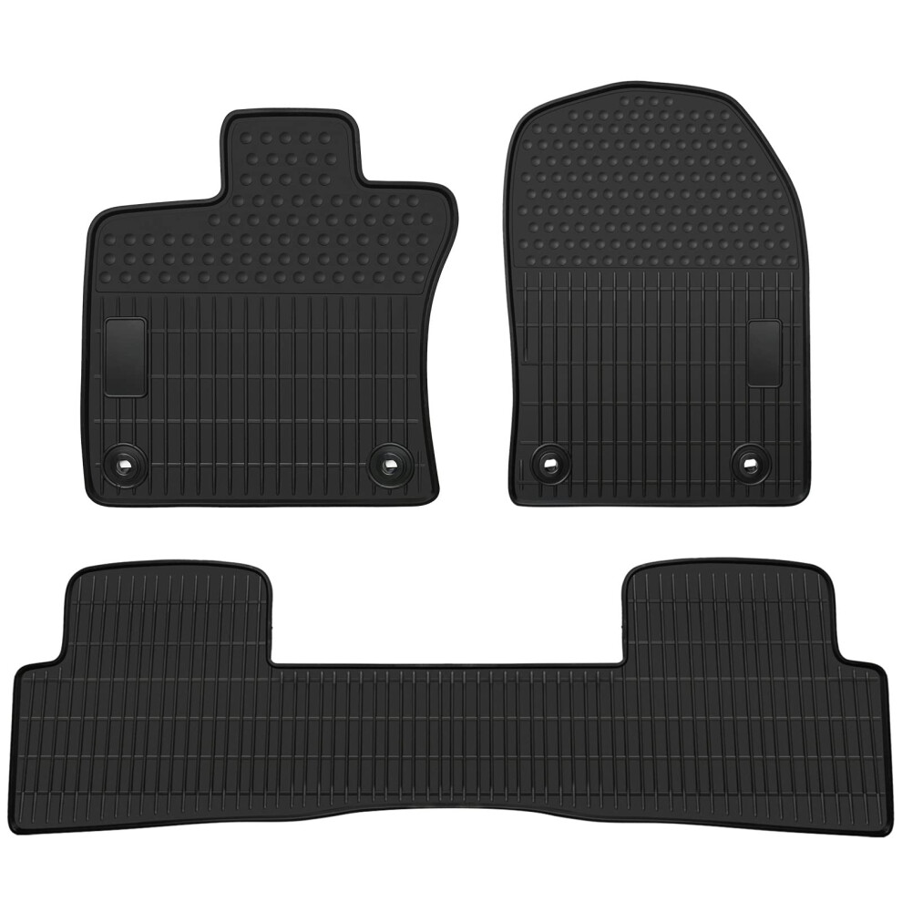 Matericuo Car Floor Mats Custom Fit For Lexus Ux 2019-2023 Full Rubber Auto Liner Mats All Weather Protection Heavy Duty Odorless Black 5051226482731