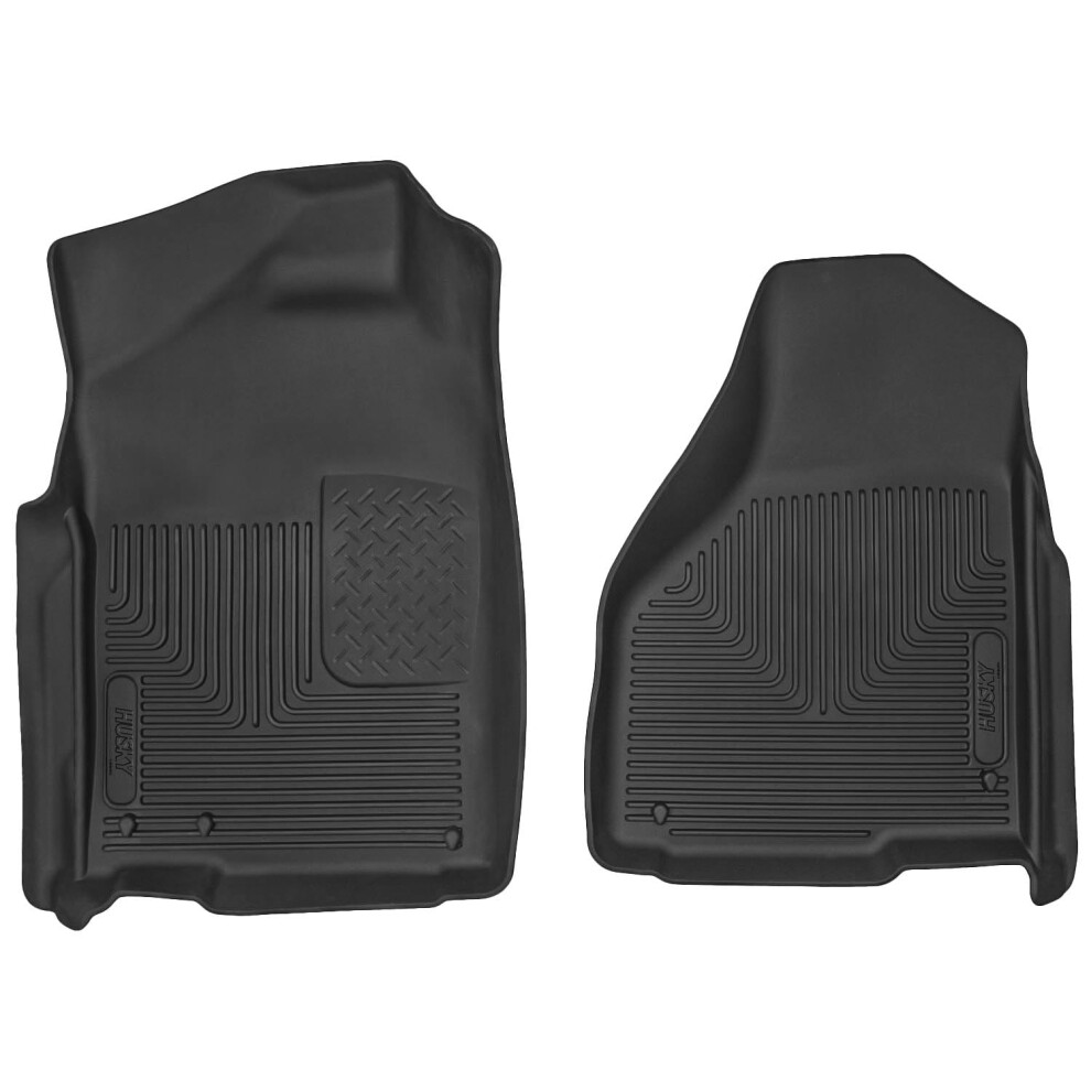 Husky Liners X-Act Contour Series | Front Floor Liners - | 53521 | Fits 2002-2021 Dodge Ram 1500 Black 5051226480812