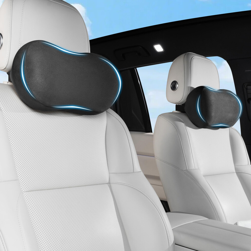 Dapucarin Car Neck Pillow Ergonomic Design Memory Foam Softness Car Headrest Pillow For Neck Support Cushion For Driving 5051226469756