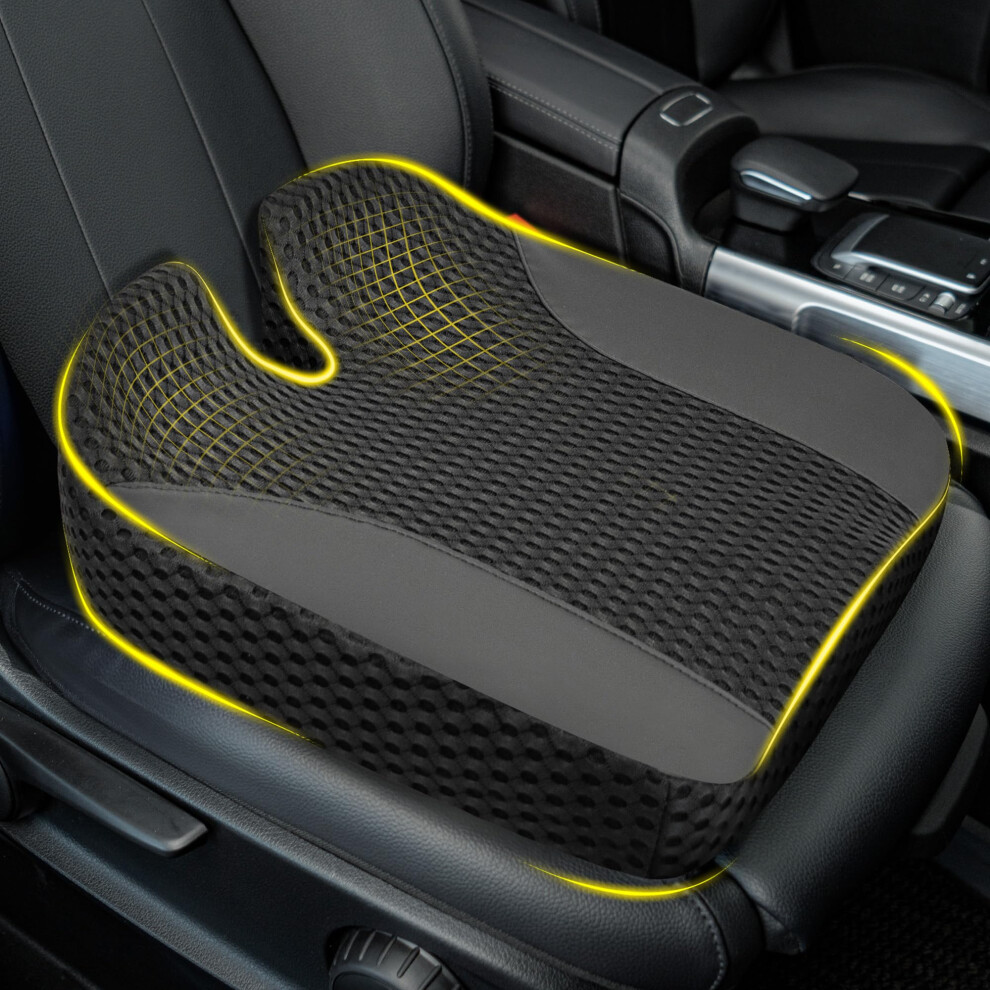 Lofty Aim Car Seat Cushion: Comfortable Memory Foam Seat Pillow For Driving, Sciatica-Back Pain Relief, Cushion For Car-Truck, Office, Wheelchair 5051226469718