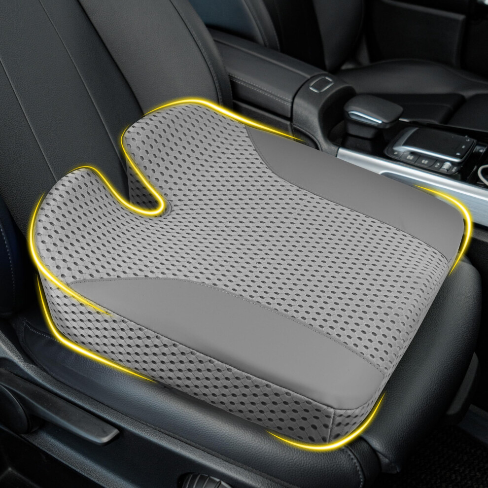 Lofty Aim Car Seat Cushion: Comfortable Memory Foam Seat Pillow For Driving, Sciatica-Back Pain Relief, Cushion For Car-Truck, Office, Wheelchair 5051226469947