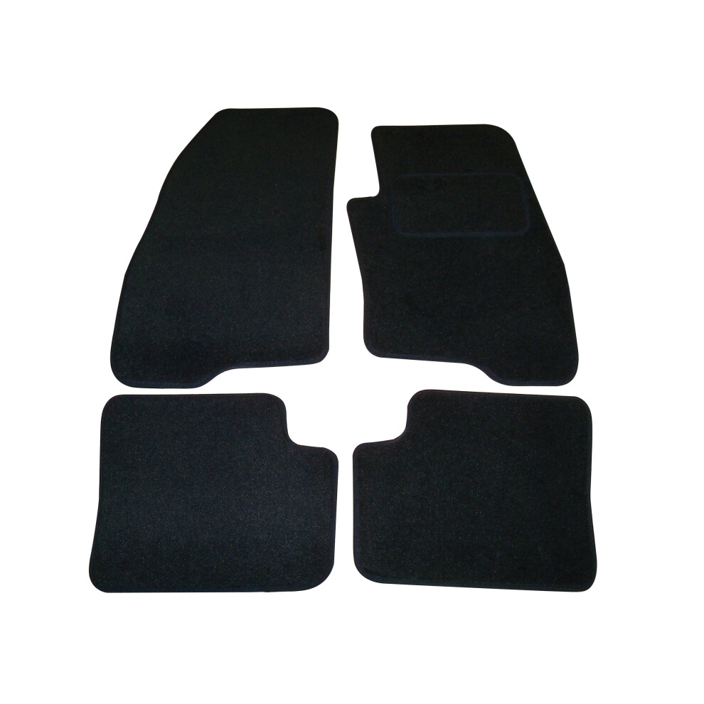 Sakura Car Mats For Fiat Grande Punto Fits 2006 To 2011 Models - Black 5051226466601