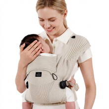 Bebamour Knit Baby Carrier,Cozy and Lightweight Carrier for 4-24