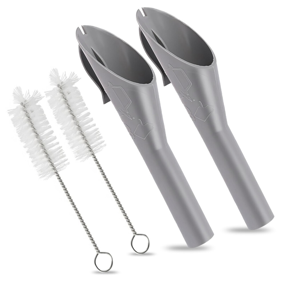 2 Pcs Petrol Funnel For Car, Portable Fuel Funnel With Filter Diesel Filler Funnels With 2 Brush For 1782177 1833948 2050651 2094164 5051226452444