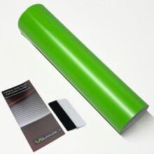 Matt Car Vinyl Wrap [Self Adhesive Air Release Film] with Squeegee Tool - Outdoor Rated for Car Automotive Use (Medium Green, 30 x 152cm)