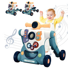 Forroby 3 in 1 Baby Walker for Toddler with Music,Push Along Activity Walker for Babies with Entertainment Game Panel,Speed Adjustable Sit to Stand