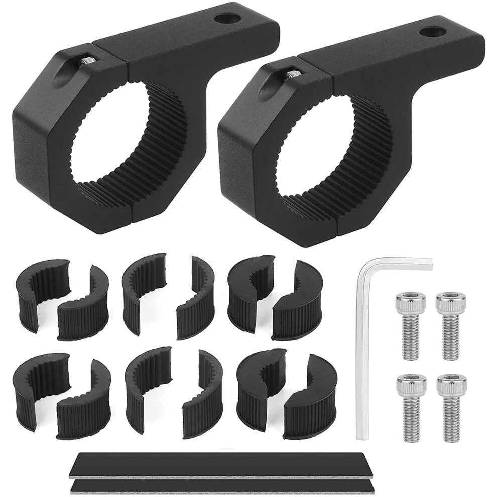 2Pcs Tube Clamps For Off-Road Atv Utv Bar Clamp Kits (Choice 1"/1.5"/1.75"/2" Inch) Aluminium Mounting Bracket Kit Led Off Road Light 5051226499555